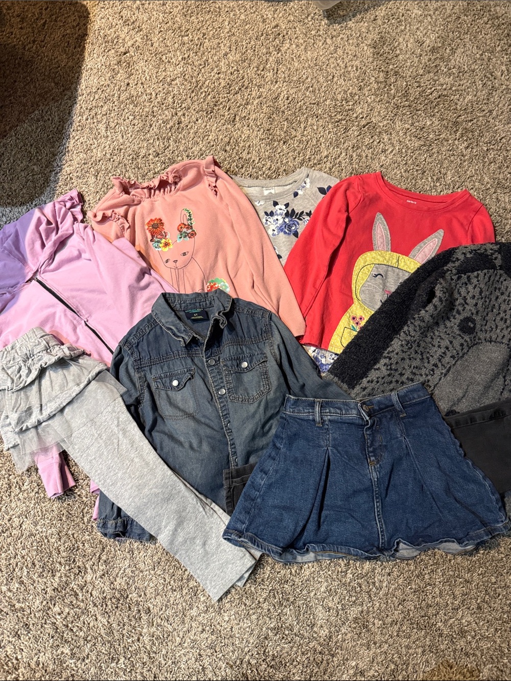 Girls long sleeved tops lot